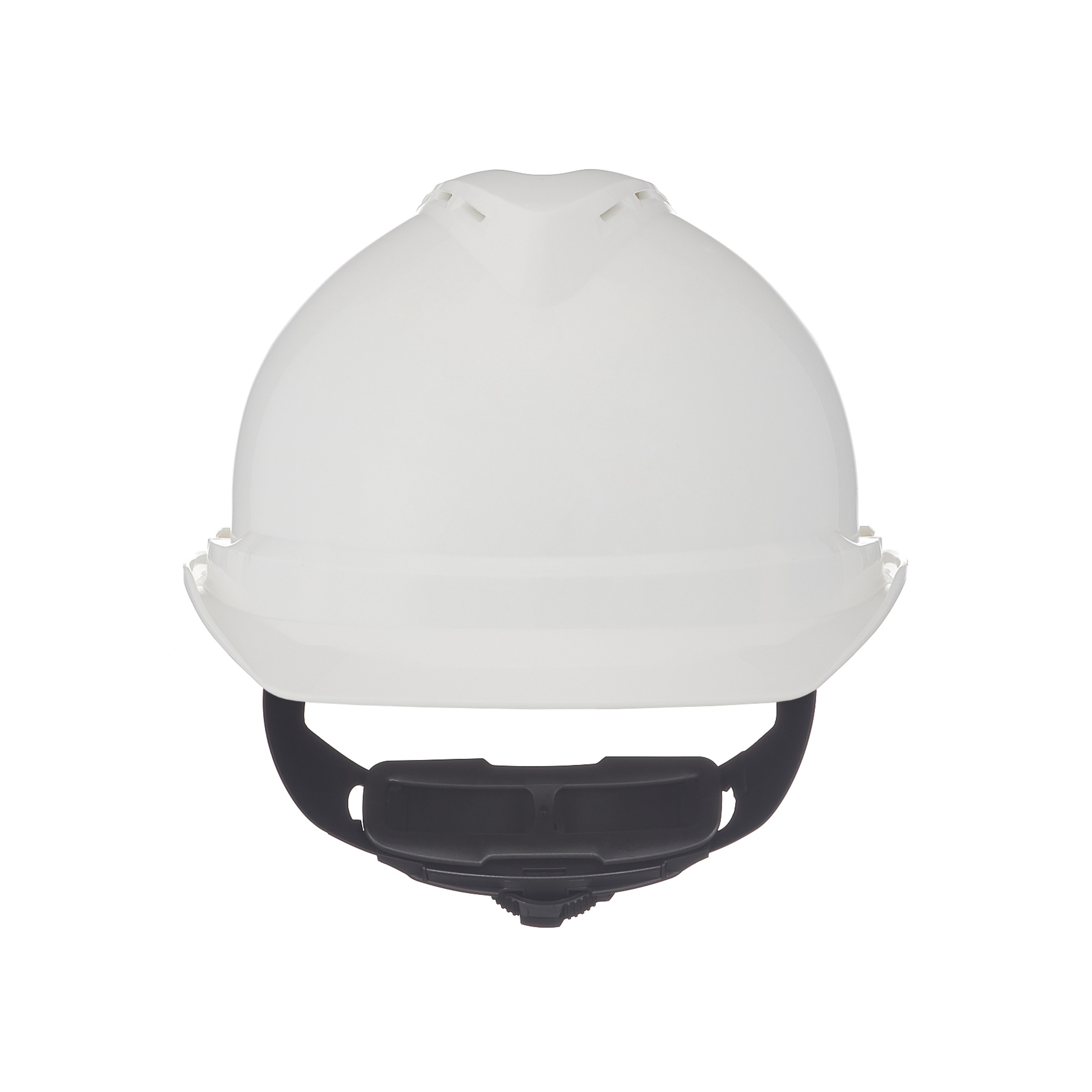 V-Gard 500 Cap, White Vented, 6-Point Fas-Trac III